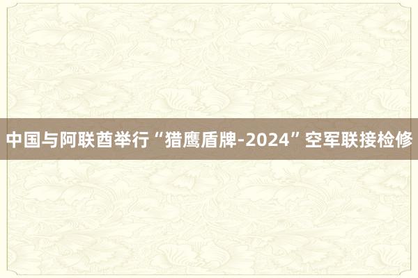 中国与阿联酋举行“猎鹰盾牌-2024”空军联接检修